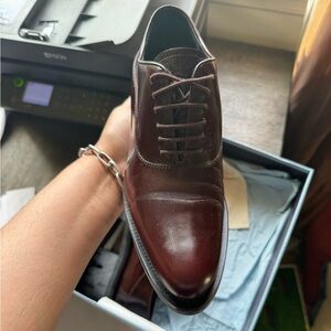 Prada lug sole tie loafer
